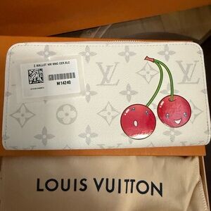 Louis Vuitton Monogram Wallet with Cherry Motif